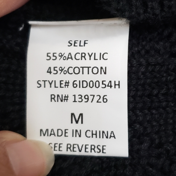 Honey Punch  Black Cable Knit Sweater Dress - Picture 11 of 13